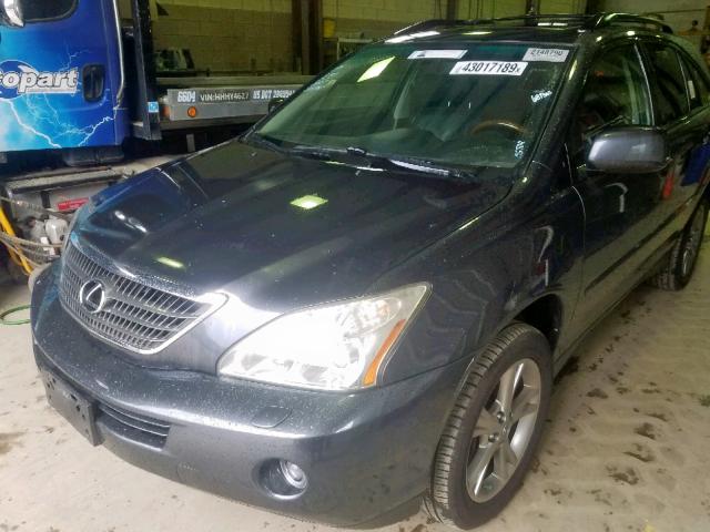 JTJHW31U172020242 - 2007 LEXUS RX 400H GRAY photo 9