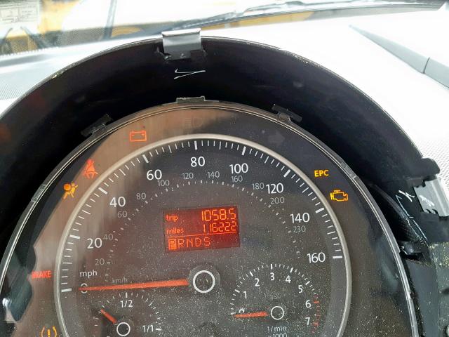 3VWRF31Y38M415184 - 2008 VOLKSWAGEN NEW BEETLE შავი ფოტო 8