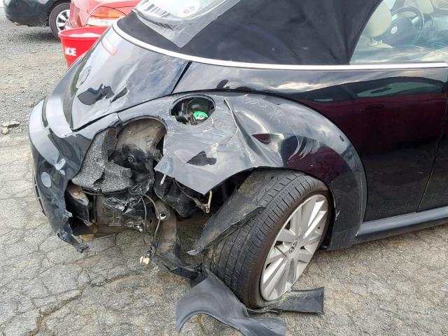 3VWRF31Y38M415184 - 2008 VOLKSWAGEN NEW BEETLE შავი ფოტო 9