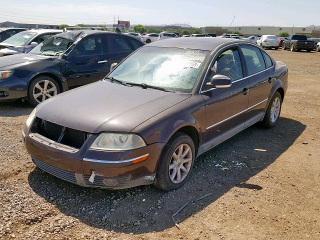 WVWPD63B64E180550 - 2004 VOLKSWAGEN PASSAT GLS BROWN photo 2