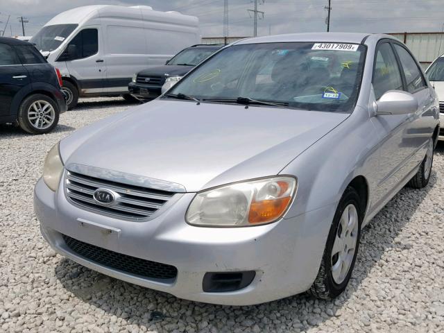 KNAFE121375402256 - 2007 KIA SPECTRA EX SILVER photo 2