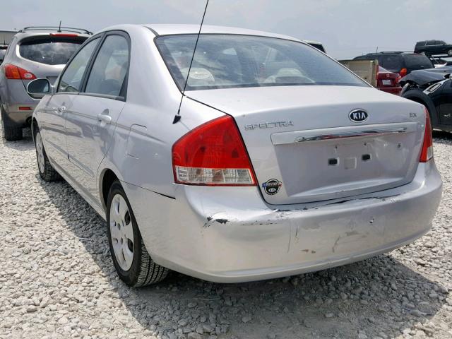 KNAFE121375402256 - 2007 KIA SPECTRA EX SILVER photo 3