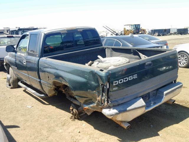 1B7HC13Y8WJ208437 - 1998 DODGE RAM 1500 GREEN photo 3