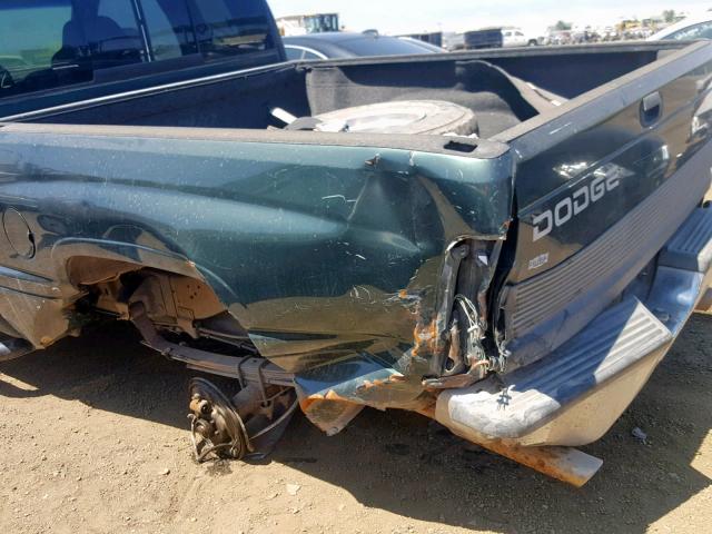 1B7HC13Y8WJ208437 - 1998 DODGE RAM 1500 GREEN photo 9