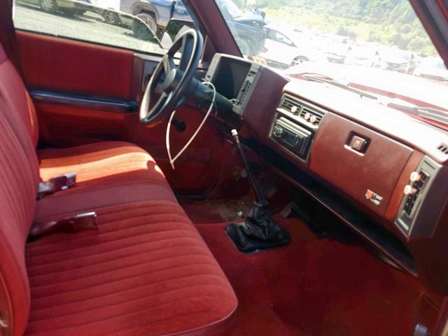 1GCCS14R1N2130628 - 1992 CHEVROLET S TRUCK S1 RED photo 5