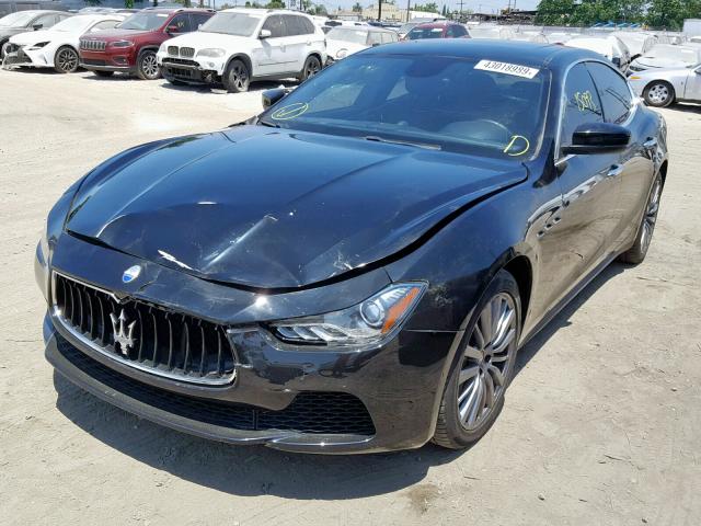 ZAM57XSA1H1206266 - 2017 MASERATI GHIBLI BLACK photo 2