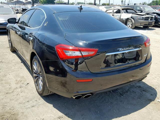 ZAM57XSA1H1206266 - 2017 MASERATI GHIBLI BLACK photo 3