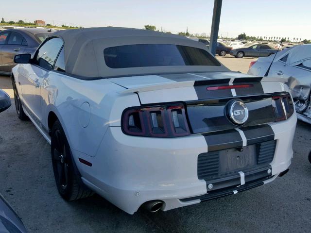 1ZVBP8FF2E5241371 - 2014 FORD MUSTANG GT WHITE photo 3