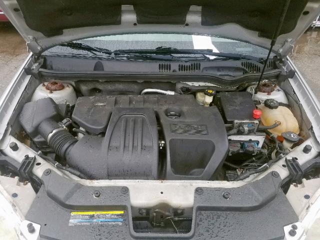 1G1AK54F257636372 - 2005 CHEVROLET COBALT SILVER photo 7