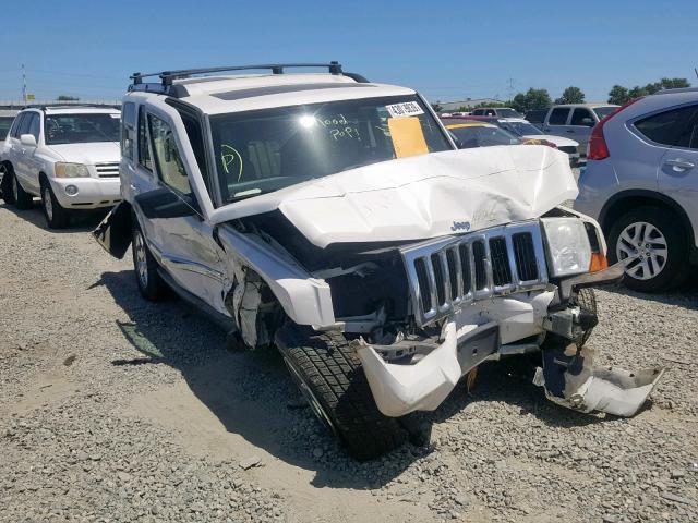 1J8HG58296C332259 - 2006 JEEP COMMANDER WHITE photo 1