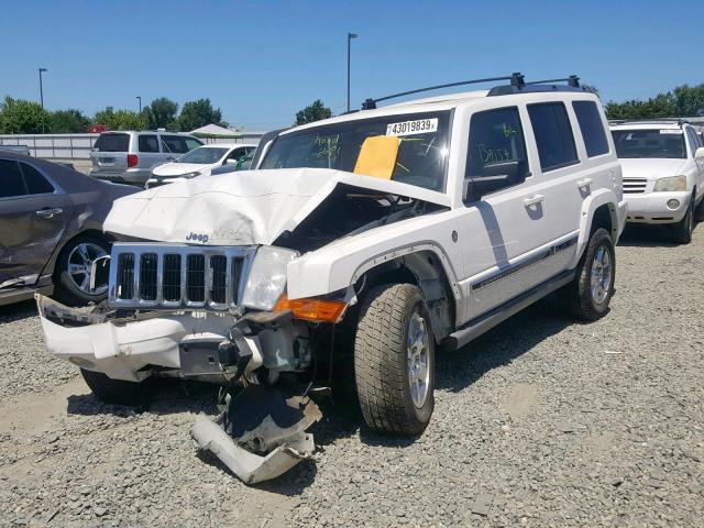 1J8HG58296C332259 - 2006 JEEP COMMANDER WHITE photo 2