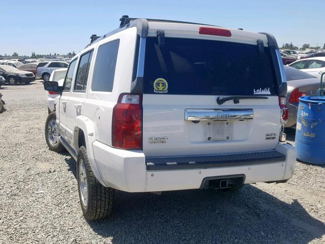 1J8HG58296C332259 - 2006 JEEP COMMANDER WHITE photo 3