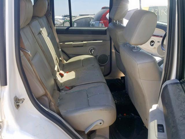 1J8HG58296C332259 - 2006 JEEP COMMANDER WHITE photo 6