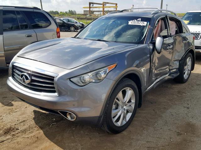 JN8CS1MW5DM174726 - 2013 INFINITI FX37 GRAY photo 2