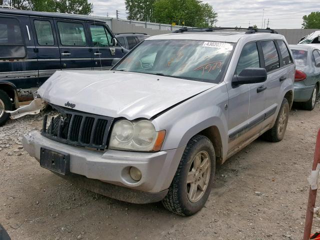 1J4HR48N55C517522 - 2005 JEEP GRAND CHER SILVER photo 2