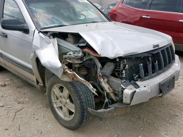 1J4HR48N55C517522 - 2005 JEEP GRAND CHER SILVER photo 9