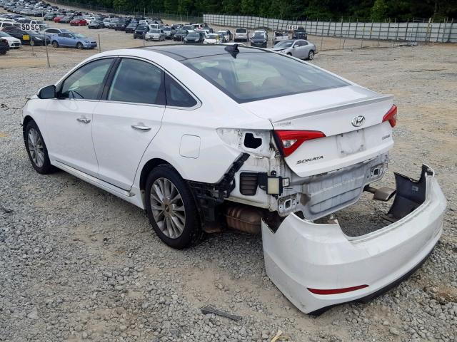 5NPE34AF9FH107275 - 2015 HYUNDAI SONATA SPO WHITE photo 3