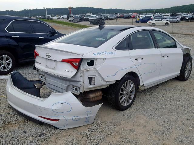 5NPE34AF9FH107275 - 2015 HYUNDAI SONATA SPO WHITE photo 4