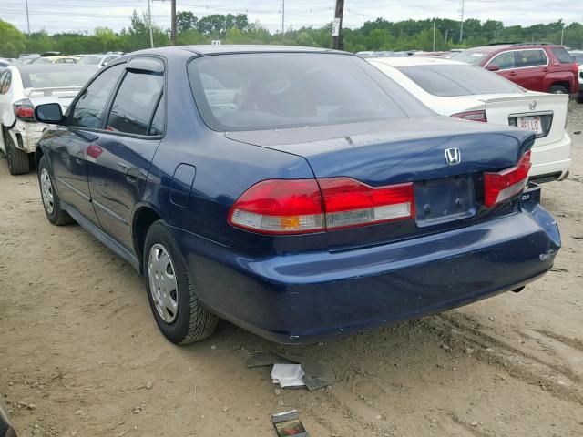 1HGCF85452A036240 - 2002 HONDA ACCORD DX BLUE photo 3