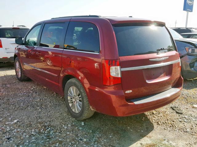 2A4RR8DG0BR677233 - 2011 CHRYSLER TOWN & COU RED photo 3