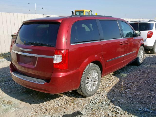 2A4RR8DG0BR677233 - 2011 CHRYSLER TOWN & COU RED photo 4