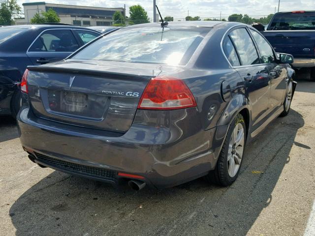 6G2ER57789L206200 - 2009 PONTIAC G8 GRAY photo 4