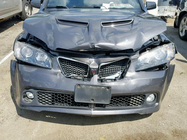 6G2ER57789L206200 - 2009 PONTIAC G8 GRAY photo 9