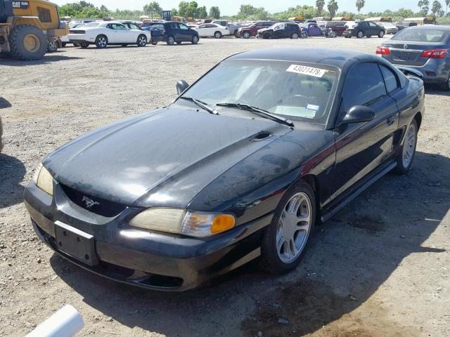 1FALP42XXTF210204 - 1996 FORD MUSTANG GT BLACK photo 2