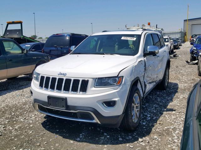 1C4RJFBG7FC212726 - 2015 JEEP GRAND CHER WHITE photo 2