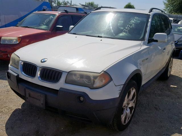 WBXPA93464WA66334 - 2004 BMW X3 3.0I WHITE photo 2