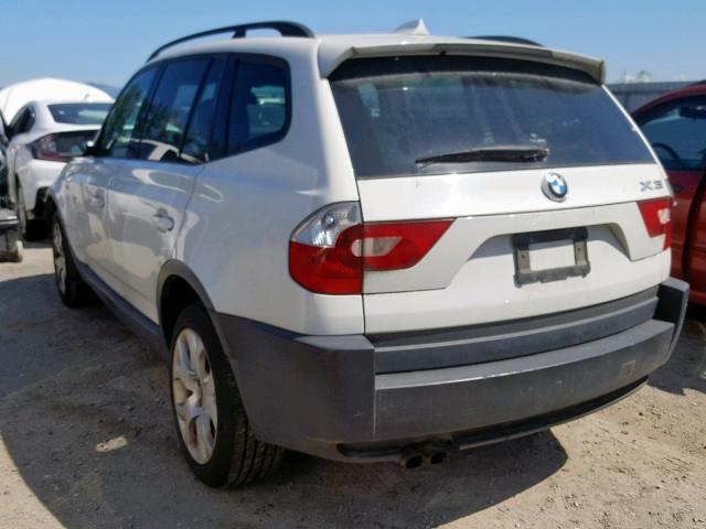 WBXPA93464WA66334 - 2004 BMW X3 3.0I WHITE photo 3