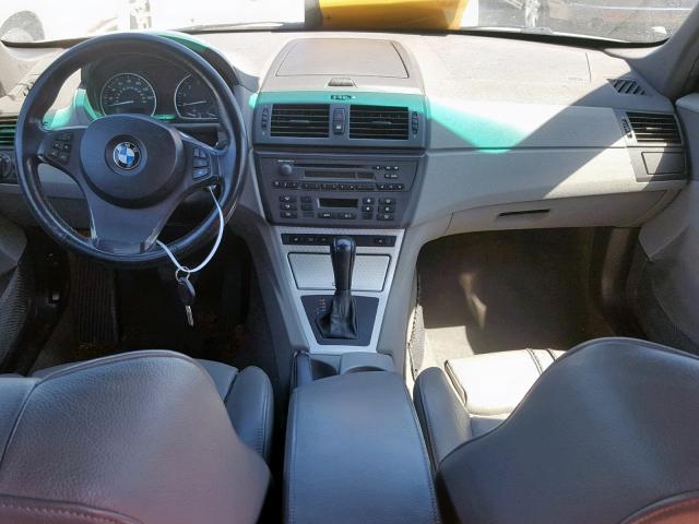 WBXPA93464WA66334 - 2004 BMW X3 3.0I WHITE photo 9