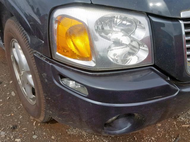 1GKDT13S762120021 - 2006 GMC ENVOY BLACK photo 9