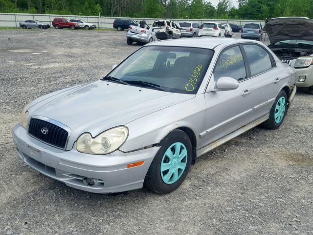 KMHWF25S34A970581 - 2004 HYUNDAI SONATA GL GRAY photo 2