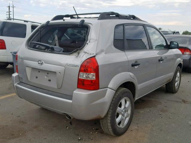 KM8JM12B26U479905 - 2006 HYUNDAI TUCSON GL SILVER photo 4