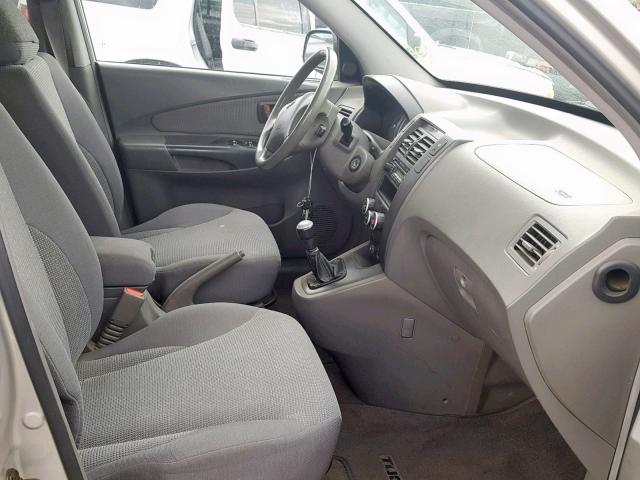 KM8JM12B26U479905 - 2006 HYUNDAI TUCSON GL SILVER photo 5