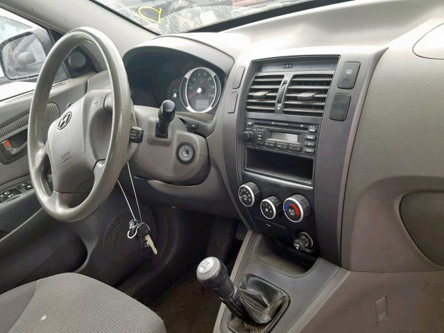 KM8JM12B26U479905 - 2006 HYUNDAI TUCSON GL SILVER photo 9