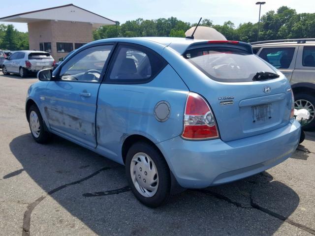 KMHCM3AC8BU200885 - 2011 HYUNDAI ACCENT GL BLUE photo 3