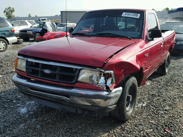 1FTCR10A8PTA99225 - 1993 FORD RANGER RED photo 2