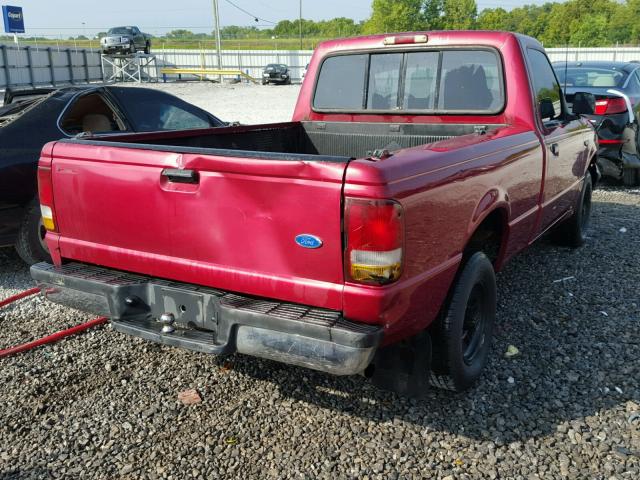 1FTCR10A8PTA99225 - 1993 FORD RANGER RED photo 4