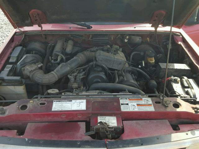 1FTCR10A8PTA99225 - 1993 FORD RANGER RED photo 7