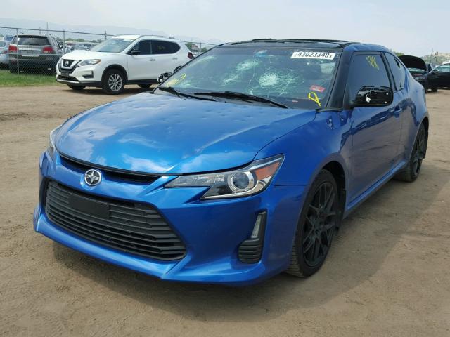 JTKJF5C71GJ024135 - 2016 TOYOTA SCION TC 蓝色 照片 2