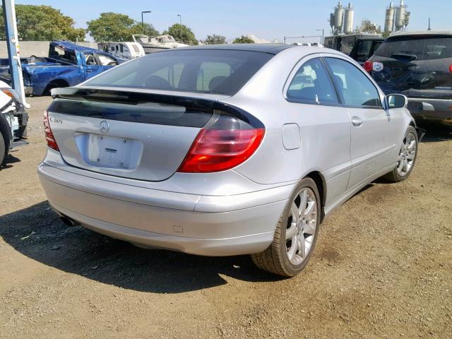 WDBRN64J24A557764 - 2004 MERCEDES-BENZ C 320 SPOR SILVER photo 4