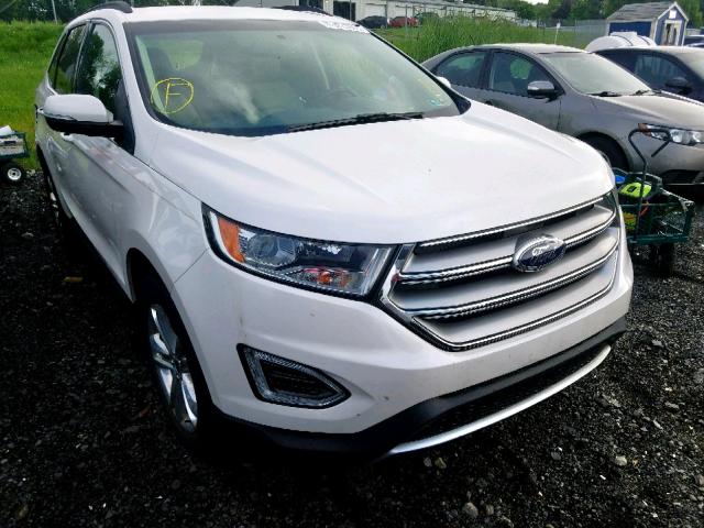 2FMTK4J9XFBB94552 - 2015 FORD EDGE SEL WHITE photo 1