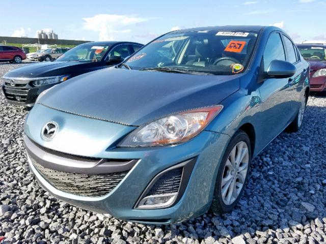 JM1BL1U55B1485051 - 2011 MAZDA 3 S BLUE photo 2