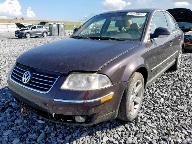 WVWRH63B54E169276 - 2004 VOLKSWAGEN PASSAT GLX BURGUNDY photo 2