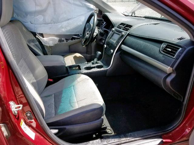 4T1BF1FK2FU918898 - 2015 TOYOTA CAMRY LE BURGUNDY photo 5