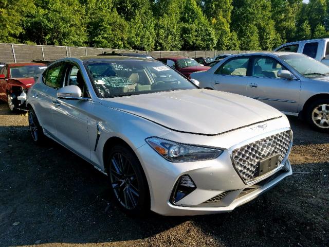 KMTG74LE8KU035102 - 2019 GENESIS G70 ELITE SILVER photo 1