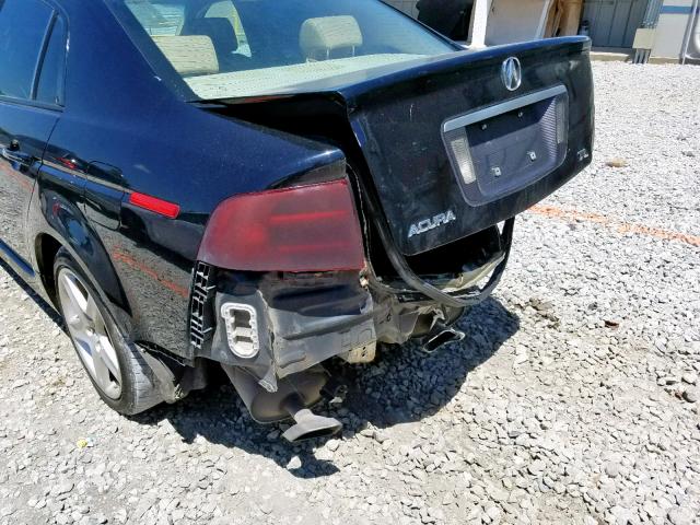 19UUA66276A016467 - 2006 ACURA 3.2TL BLACK photo 10