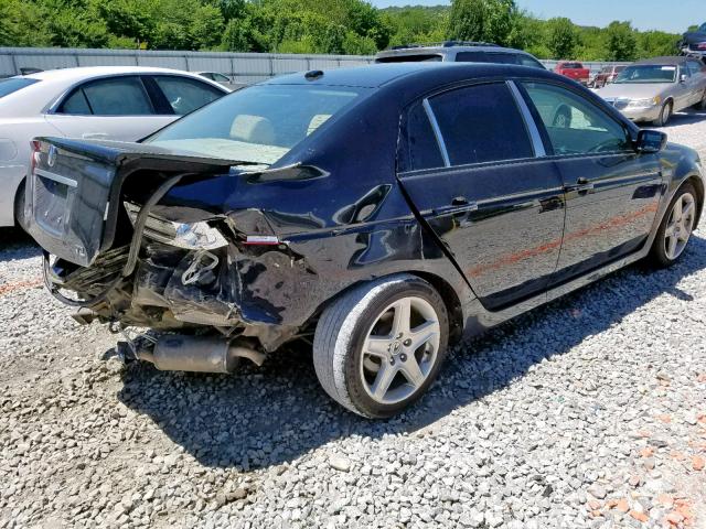 19UUA66276A016467 - 2006 ACURA 3.2TL BLACK photo 4